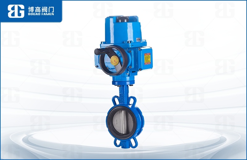 電(diàn)動對夾式中(zhong)線蝶閥